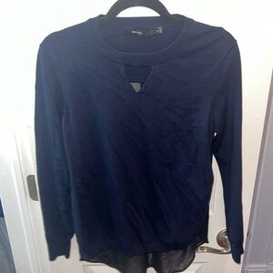 Karen Millen Dark Blue Knit Top